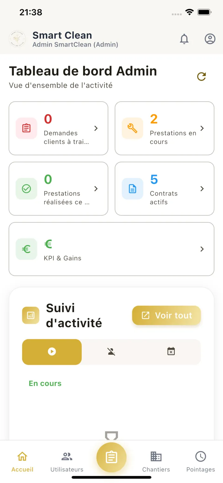 SmartClean mobile screenshot 1